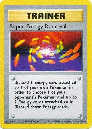 Super Energy Removal (79/102) [Base Set Shadowless Unlimited] | Exor Games New Glasgow