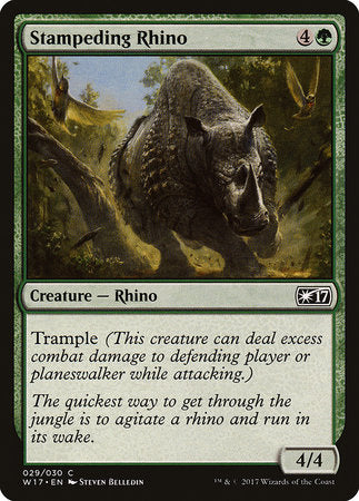 Stampeding Rhino [Welcome Deck 2017] | Exor Games New Glasgow