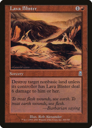 Lava Blister [Odyssey] | Exor Games New Glasgow