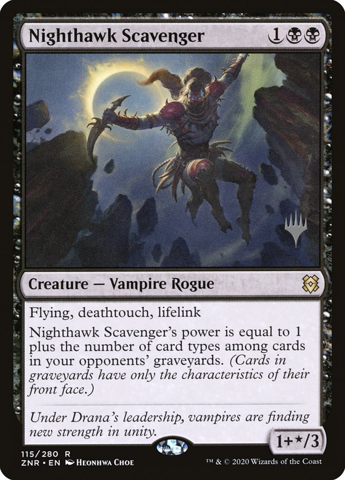 Nighthawk Scavenger (Promo Pack) [Zendikar Rising Promos] | Exor Games New Glasgow