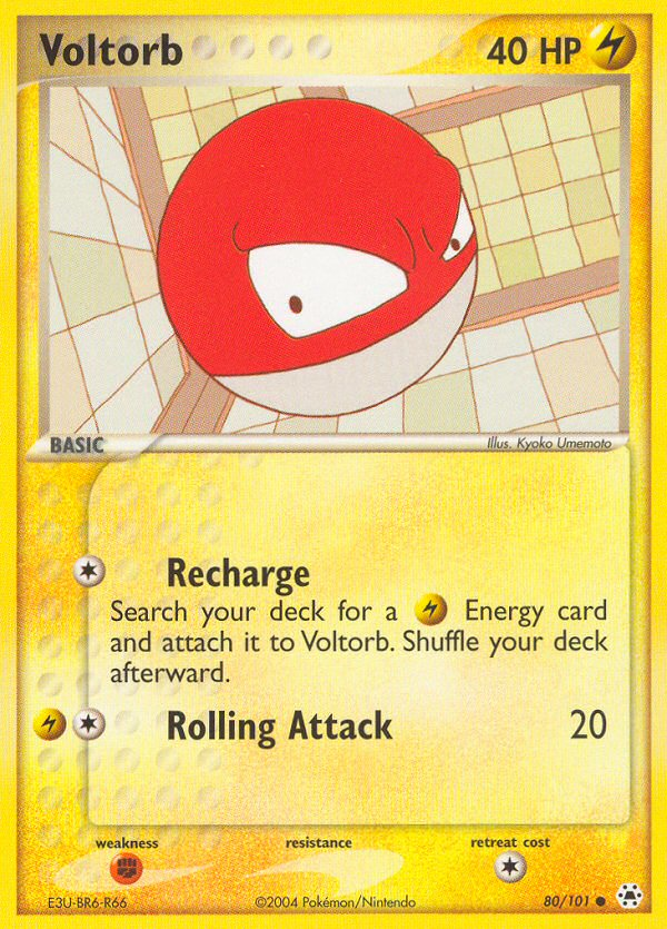 Voltorb (80/101) [EX: Hidden Legends] | Exor Games New Glasgow