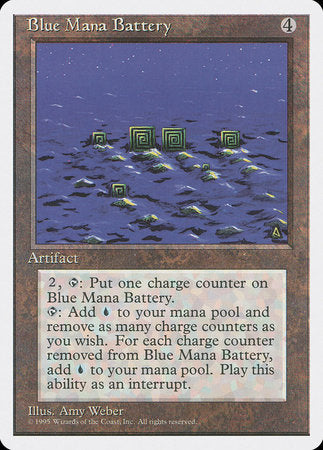 Blue Mana Battery [Fourth Edition] | Exor Games New Glasgow