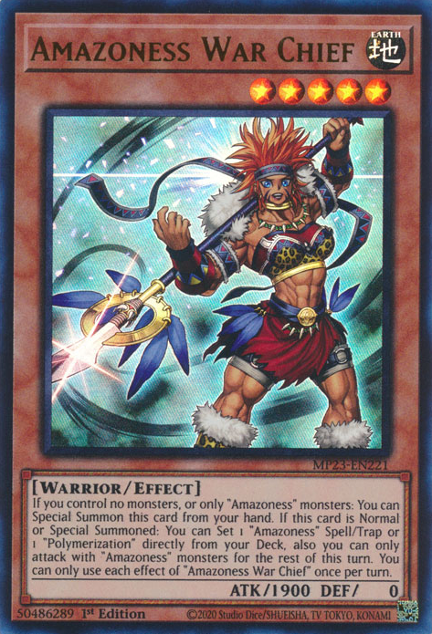 Amazoness War Chief [MP23-EN221] Ultra Rare | Exor Games New Glasgow