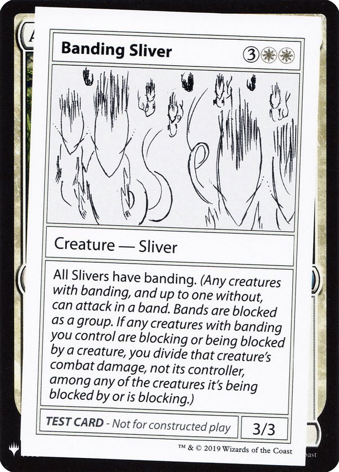 Banding Sliver [Mystery Booster Playtest Cards] | Exor Games New Glasgow