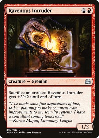 Ravenous Intruder [Aether Revolt] | Exor Games New Glasgow