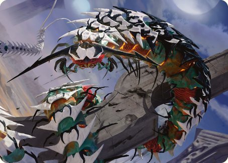 Atraxa's Skitterfang Art Card [Phyrexia: All Will Be One Art Series] | Exor Games New Glasgow