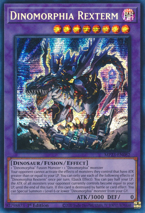 Dinomorphia Rexterm [MP23-EN082] Prismatic Secret Rare | Exor Games New Glasgow