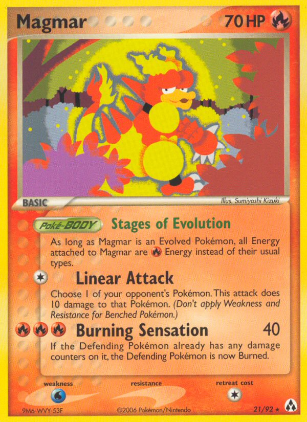 Magmar (21/92) [EX: Legend Maker] | Exor Games New Glasgow