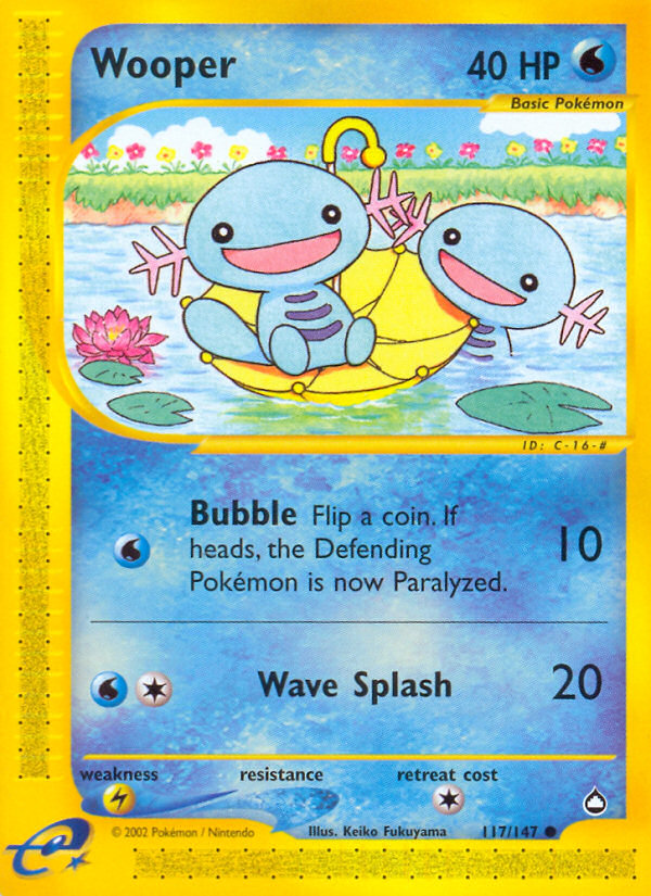 Wooper (117/147) [Aquapolis] | Exor Games New Glasgow