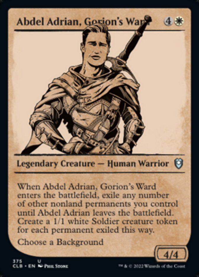 Abdel Adrian, Gorion's Ward (Showcase) [Commander Legends: Battle for Baldur's Gate] | Exor Games New Glasgow