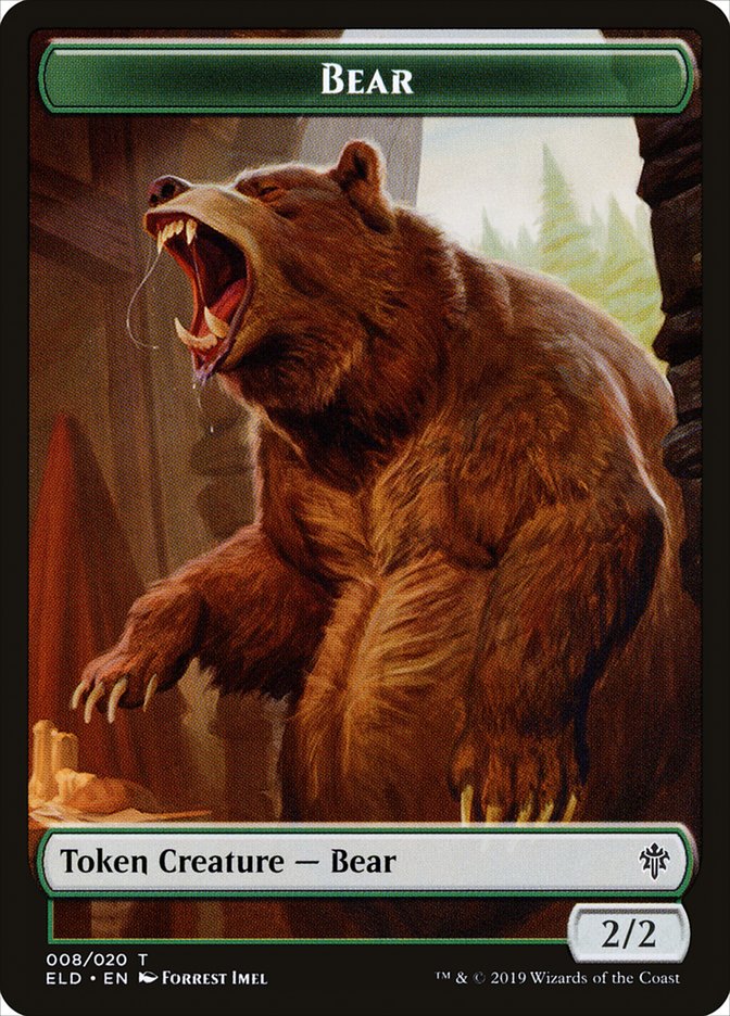 Bear [Throne of Eldraine Tokens] | Exor Games New Glasgow