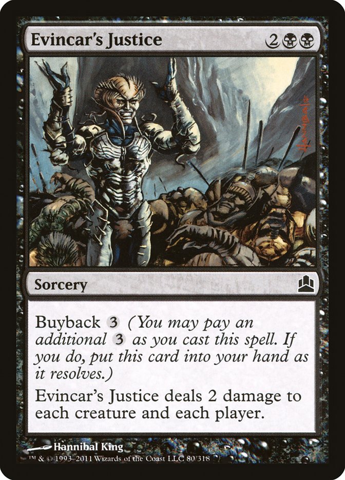 Evincar's Justice [Commander 2011] | Exor Games New Glasgow