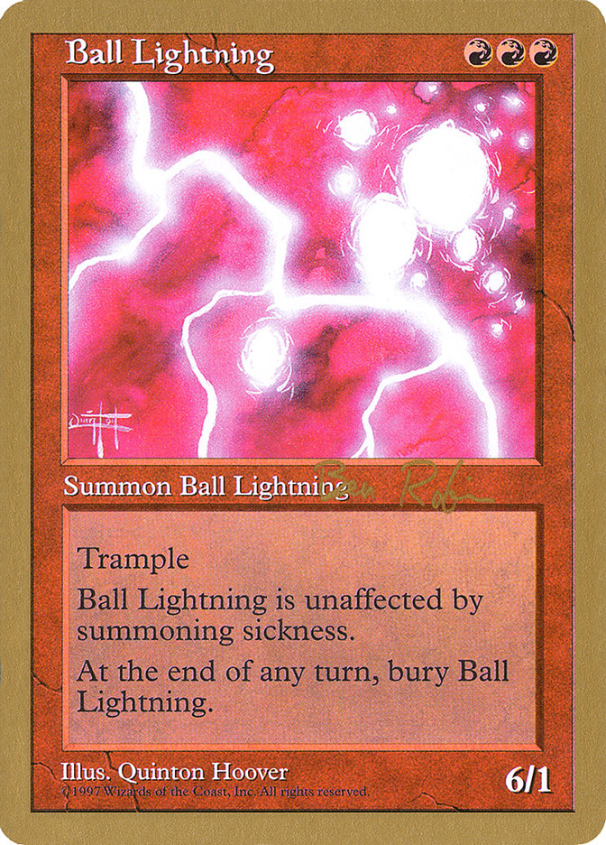 Ball Lightning (Ben Rubin) [World Championship Decks 1998] | Exor Games New Glasgow