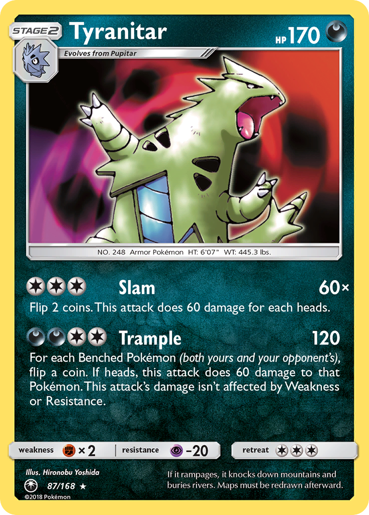 Tyranitar (87/168) [Sun & Moon: Celestial Storm] | Exor Games New Glasgow