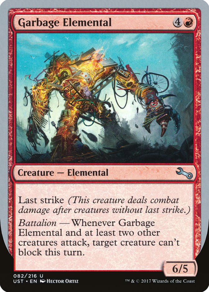 Garbage Elemental (6/5 Creature) [Unstable] | Exor Games New Glasgow