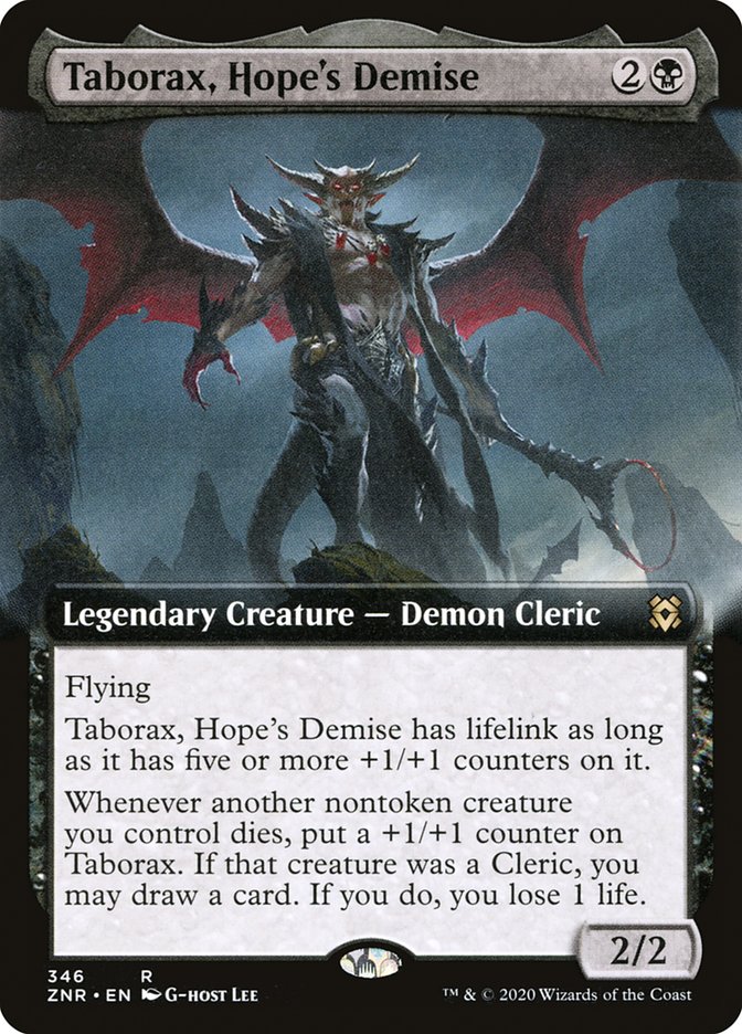 Taborax, Hope's Demise (Extended Art) [Zendikar Rising] | Exor Games New Glasgow