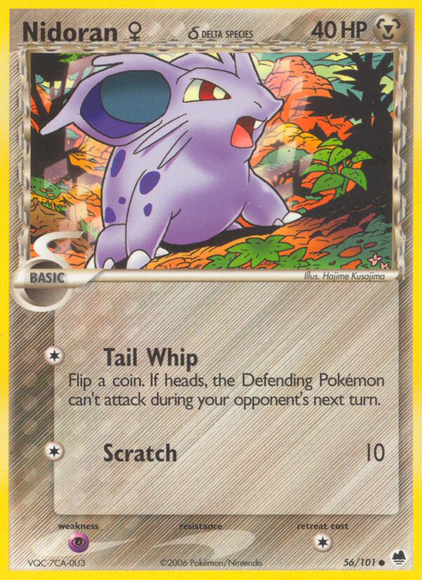 Nidoran (56/101) (Female) (Delta Species) [EX: Dragon Frontiers] | Exor Games New Glasgow