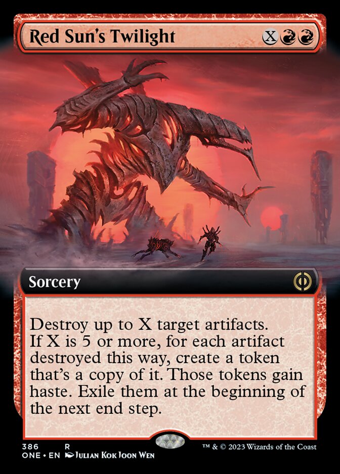 Red Sun's Twilight (Extended Art) [Phyrexia: All Will Be One] | Exor Games New Glasgow