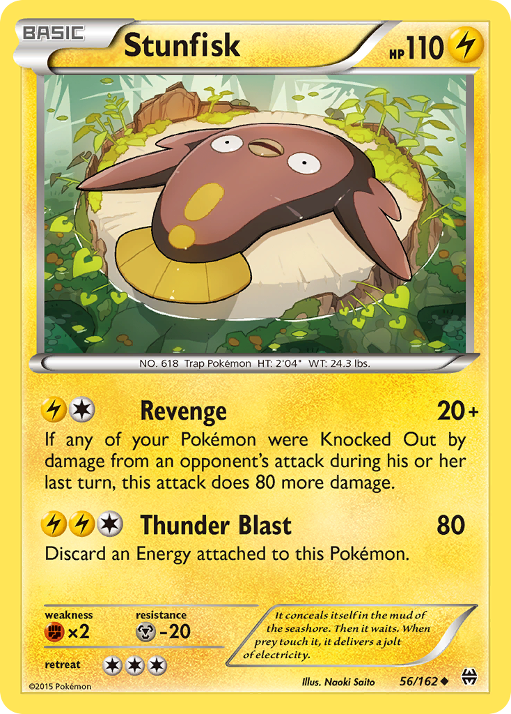 Stunfisk (56/162) [XY: BREAKthrough] | Exor Games New Glasgow