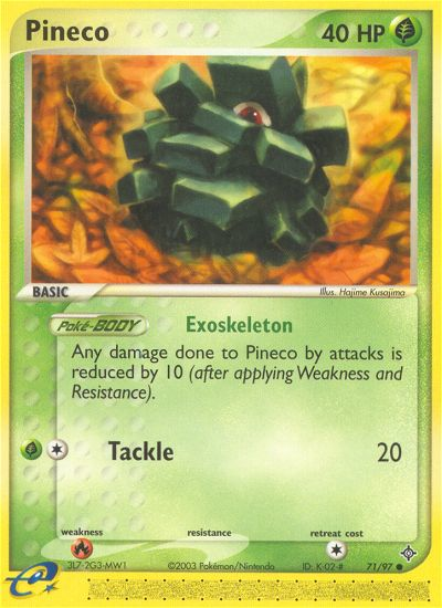 Pineco (71/97) [EX: Dragon] | Exor Games New Glasgow