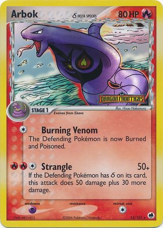 Arbok (13/101) (Delta Species) (Stamped) [EX: Dragon Frontiers] | Exor Games New Glasgow