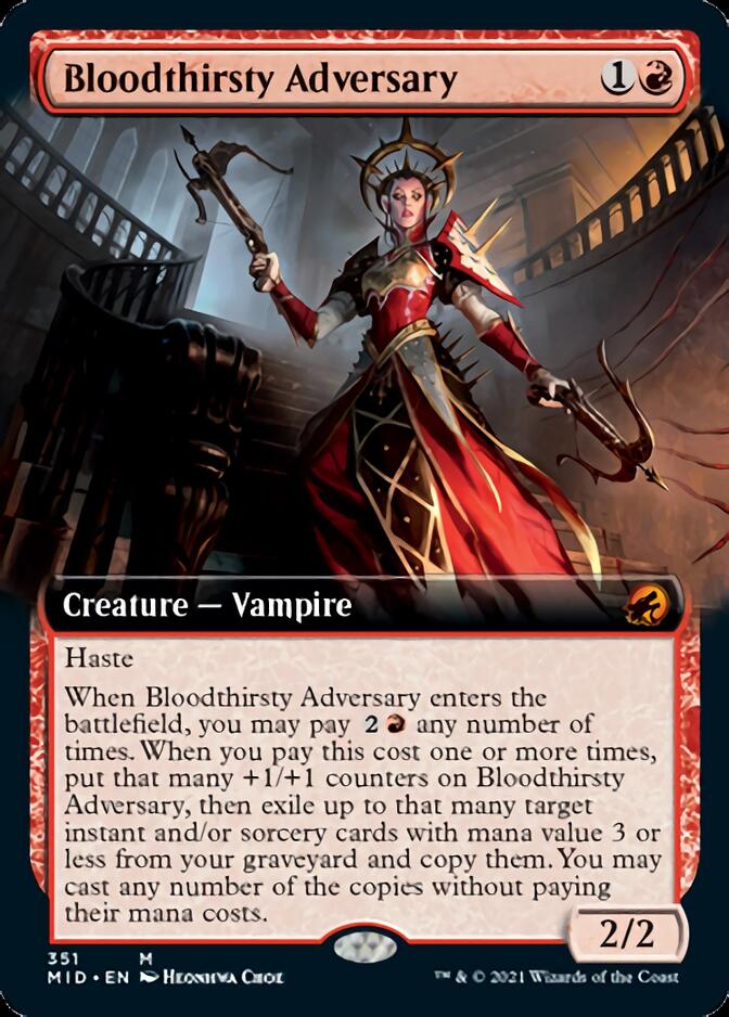 Bloodthirsty Adversary (Extended) [Innistrad: Midnight Hunt] | Exor Games New Glasgow