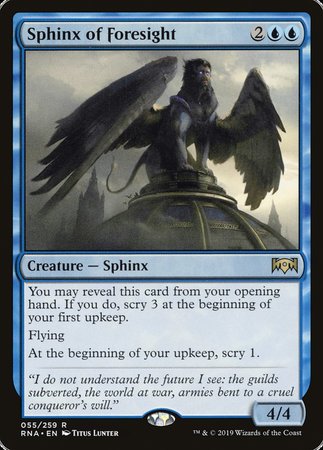 Sphinx of Foresight [Ravnica Allegiance] | Exor Games New Glasgow