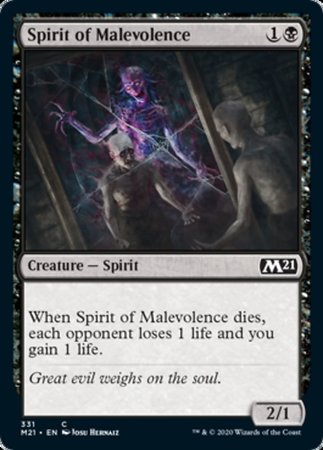 Spirit of Malevolence [Core Set 2021] | Exor Games New Glasgow
