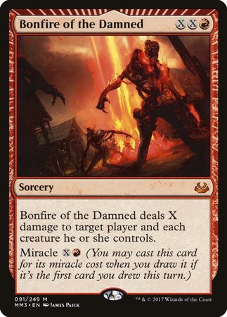 Bonfire of the Damned [Modern Masters 2017] | Exor Games New Glasgow
