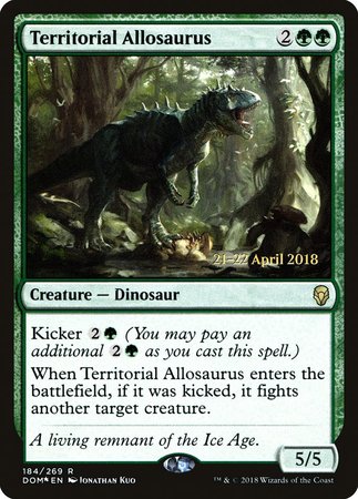 Territorial Allosaurus [Dominaria Promos] | Exor Games New Glasgow