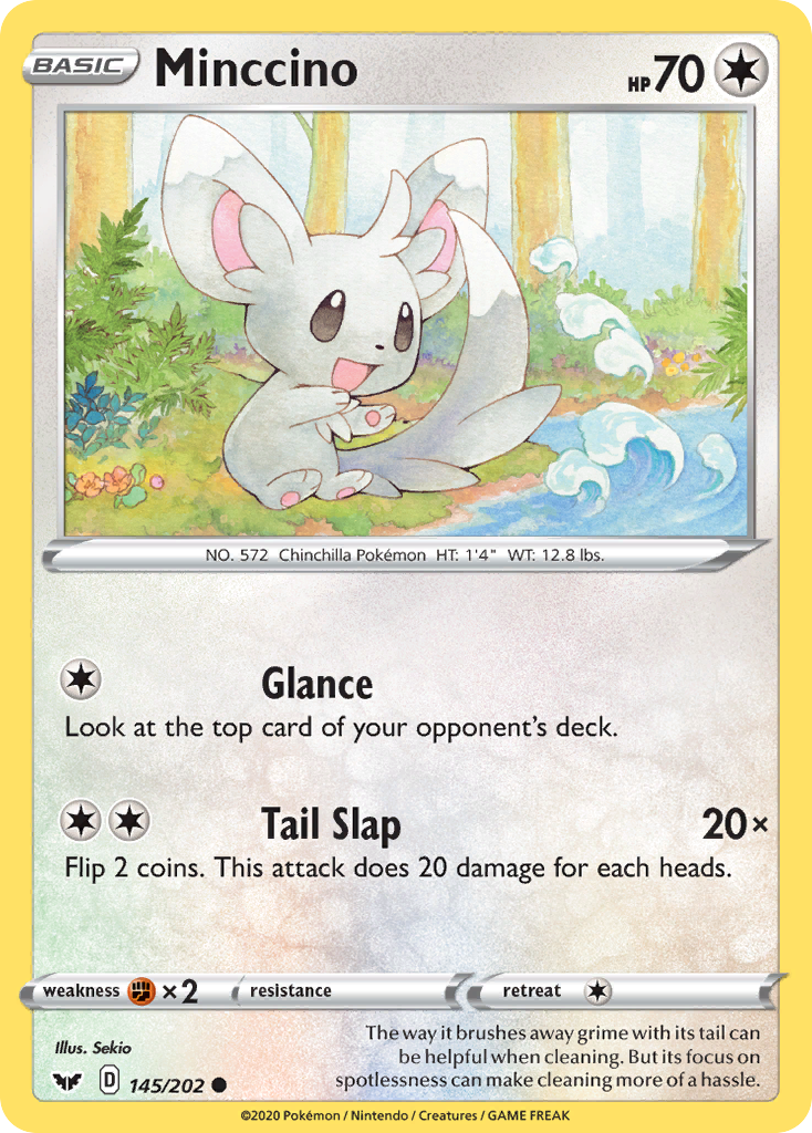 Minccino (145/202) [Sword & Shield: Base Set] | Exor Games New Glasgow