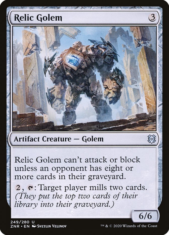 Relic Golem [Zendikar Rising] | Exor Games New Glasgow