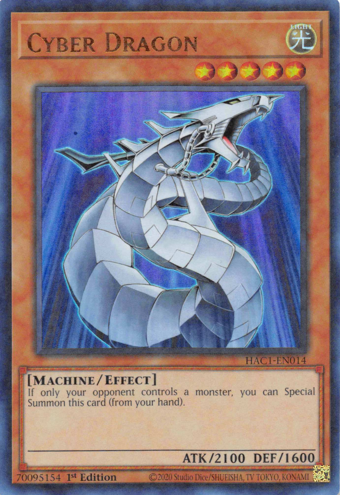 Cyber Dragon (Duel Terminal) [HAC1-EN014] Parallel Rare | Exor Games New Glasgow