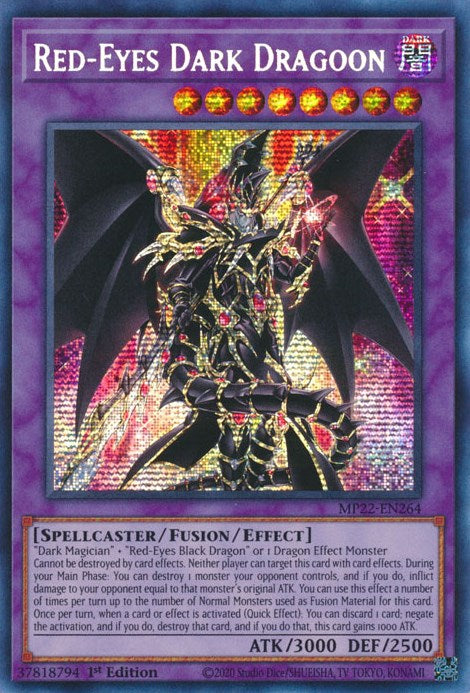 Red-Eyes Dark Dragoon [MP22-EN264] Prismatic Secret Rare | Exor Games New Glasgow