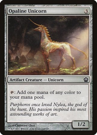 Opaline Unicorn [Theros] | Exor Games New Glasgow