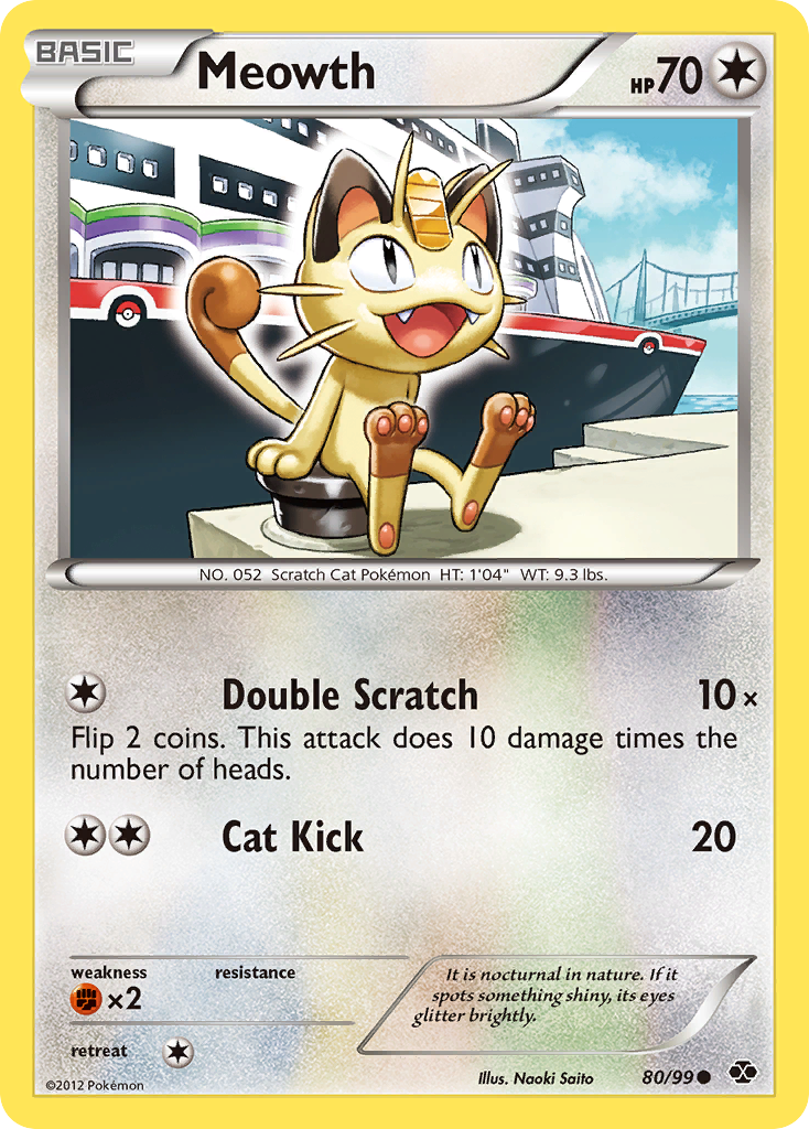 Meowth (80/99) [Black & White: Next Destinies] | Exor Games New Glasgow