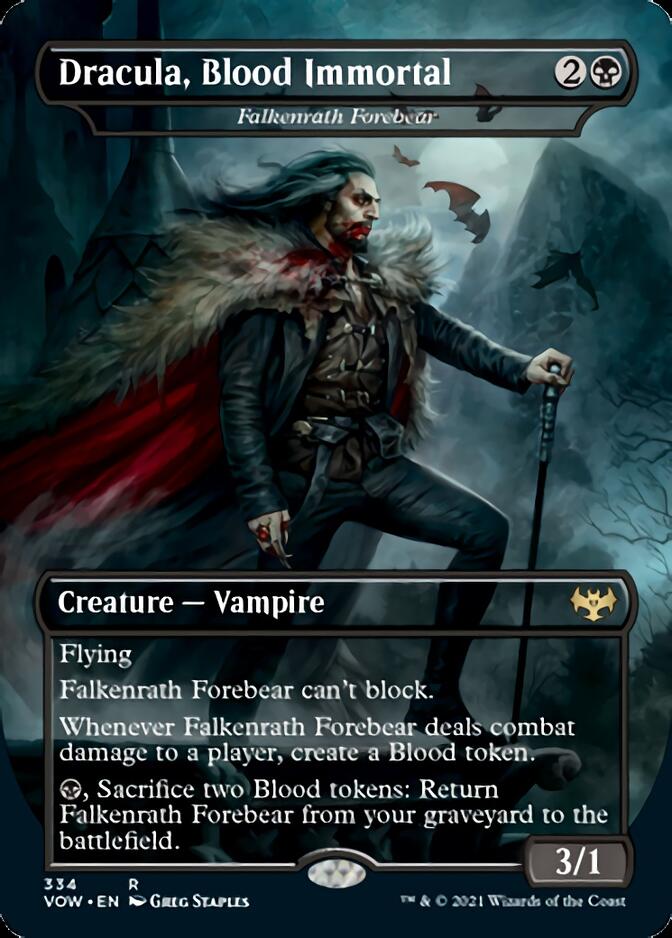 Falkenrath Forebear - Dracula, Blood Immortal [Innistrad: Crimson Vow] | Exor Games New Glasgow