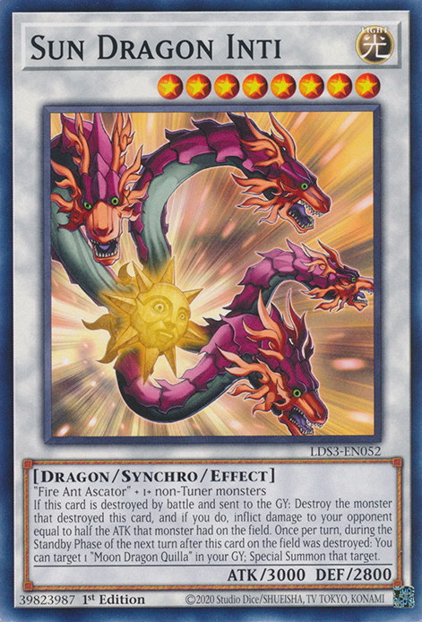 Sun Dragon Inti [LDS3-EN052] Common | Exor Games New Glasgow