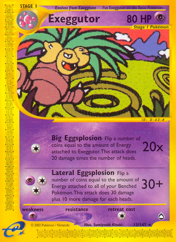 Exeggutor (13/147) [Aquapolis] | Exor Games New Glasgow