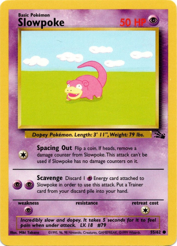 Slowpoke (55/62) [Fossil Unlimited] | Exor Games New Glasgow