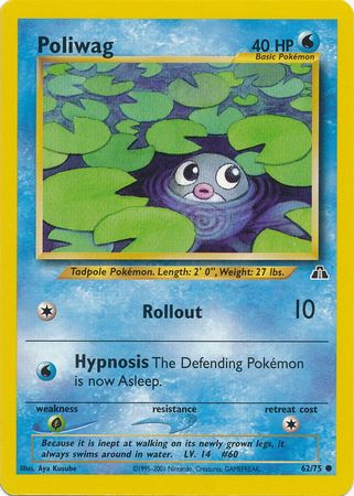 Poliwag (62/75) [Neo Discovery Unlimited] | Exor Games New Glasgow