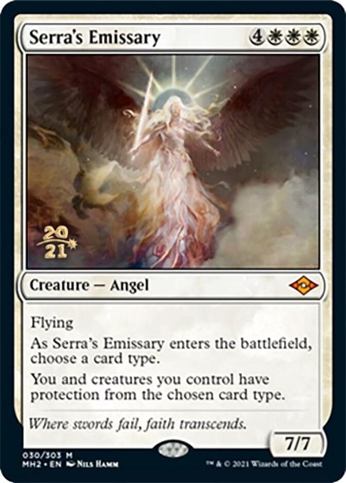 Serra's Emissary [Modern Horizons 2 Prerelease Promos] | Exor Games New Glasgow