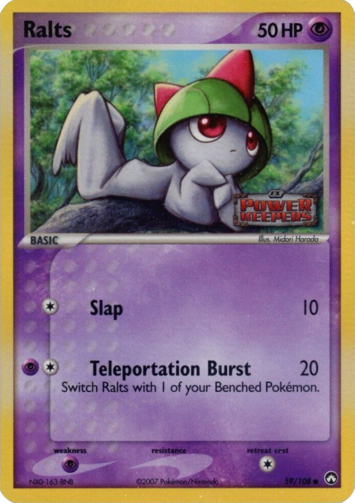 Ralts (59/108) (Stamped) [EX: Power Keepers] | Exor Games New Glasgow