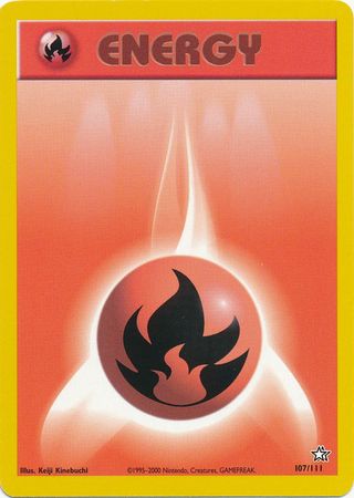 Fire Energy (107/111) [Neo Genesis Unlimited] | Exor Games New Glasgow