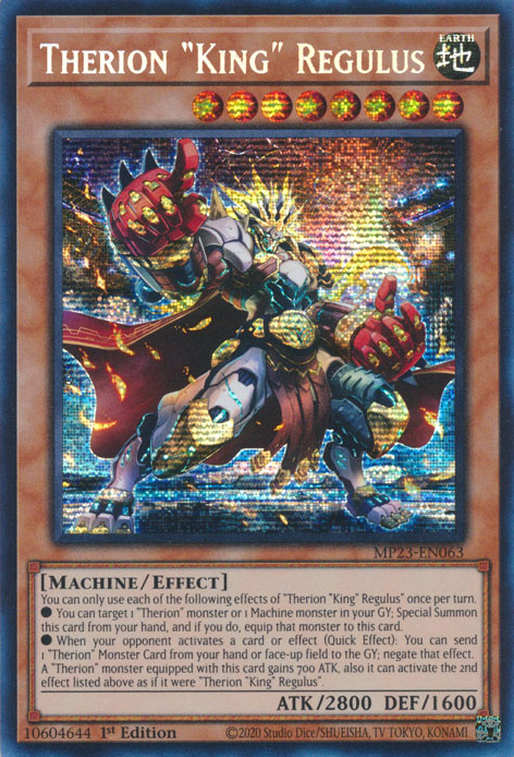 Therion "King" Regulus [MP23-EN063] Prismatic Secret Rare | Exor Games New Glasgow