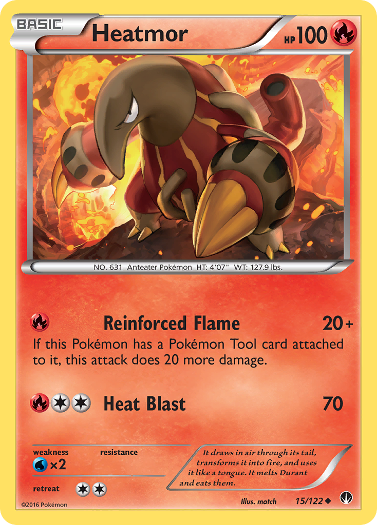 Heatmor (15/122) [XY: BREAKpoint] | Exor Games New Glasgow