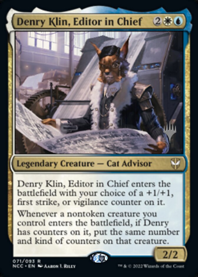 Denry Klin, Editor in Chief (Promo Pack) [Streets of New Capenna Commander Promos] | Exor Games New Glasgow