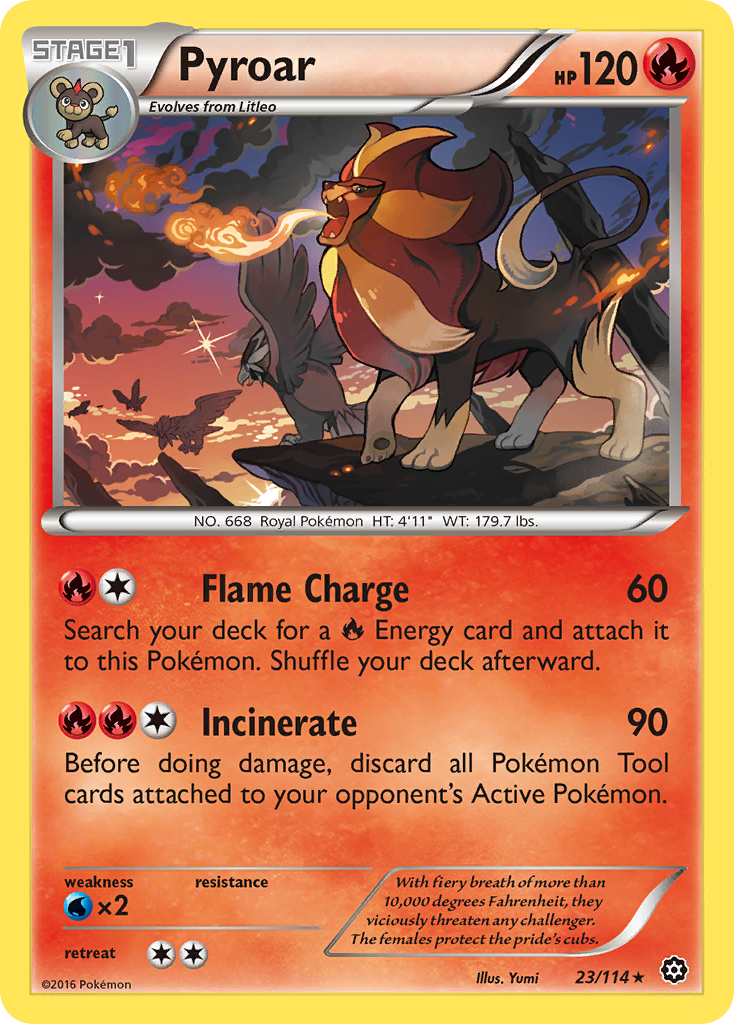 Pyroar (23/114) [XY: Steam Siege] | Exor Games New Glasgow