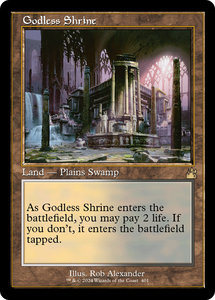 Godless Shrine (Retro) [Ravnica Remastered] | Exor Games New Glasgow