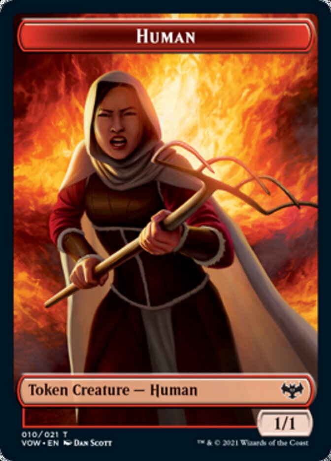 Human Token (010) [Innistrad: Crimson Vow Tokens] | Exor Games New Glasgow